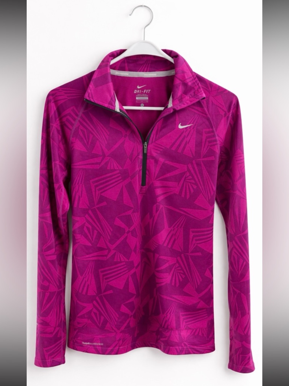Nike Dri-FIT Running Half Zip Pullover Pink Magenta Size S | Nike Element